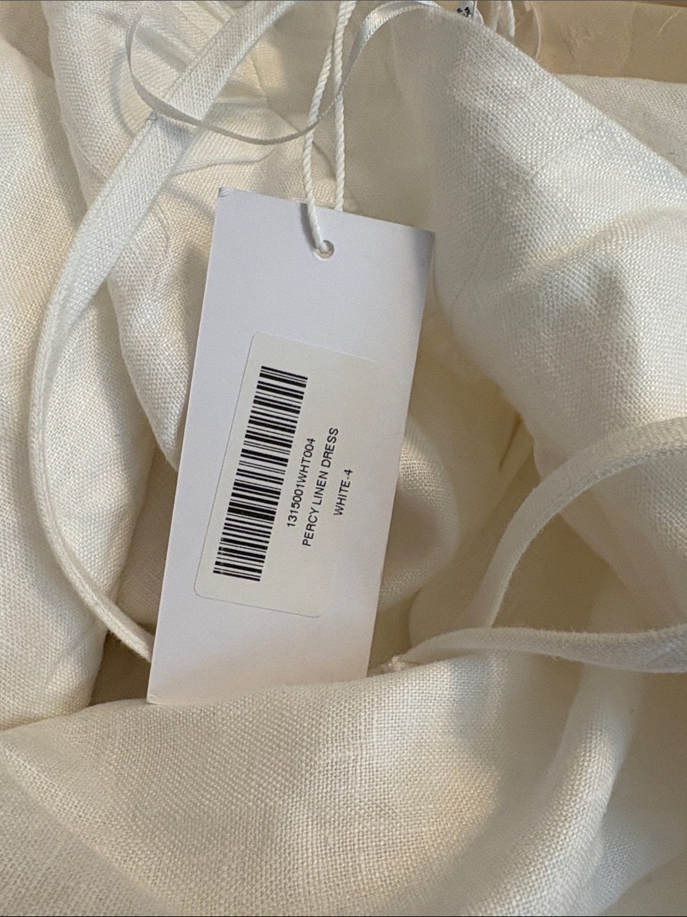 NWT Reformation Percy Linen Dress White Halter Backless Midi Size 4 - Picture 5 of 5